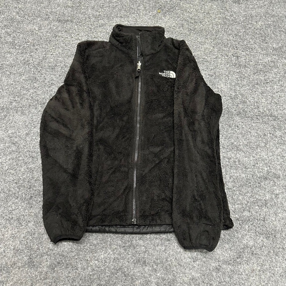 The North Face Jacket Womens S Black Osito Full Zip Fuzzy Fleece Soft Warm Coat